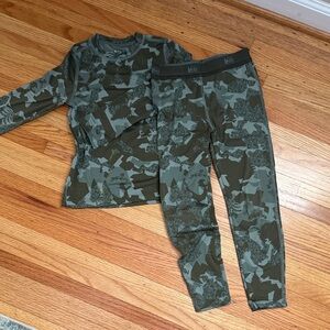 Kids REI Camouflage Base Layer Set